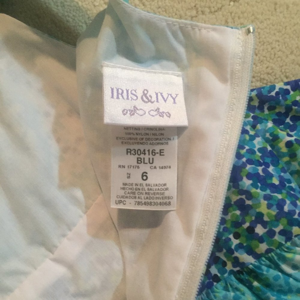 girls blue fancy dress